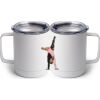 10 oz. White Stainless Steel Coffee Mug Thumbnail