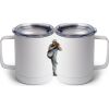 10 oz. White Stainless Steel Coffee Mug Thumbnail