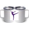 10 oz. White Stainless Steel Coffee Mug Thumbnail
