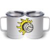 10 oz. White Stainless Steel Coffee Mug Thumbnail