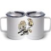 10 oz. White Stainless Steel Coffee Mug Thumbnail