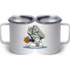 10 oz. White Stainless Steel Coffee Mug Thumbnail