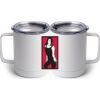 10 oz. White Stainless Steel Coffee Mug Thumbnail