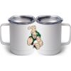 10 oz. White Stainless Steel Coffee Mug Thumbnail