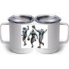 10 oz. White Stainless Steel Coffee Mug Thumbnail