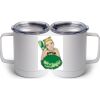 10 oz. White Stainless Steel Coffee Mug Thumbnail