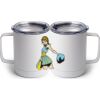 10 oz. White Stainless Steel Coffee Mug Thumbnail