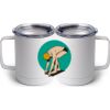 10 oz. White Stainless Steel Coffee Mug Thumbnail