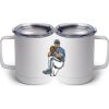 10 oz. White Stainless Steel Coffee Mug Thumbnail