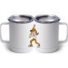 10 oz. White Stainless Steel Coffee Mug Thumbnail