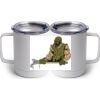 10 oz. White Stainless Steel Coffee Mug Thumbnail