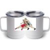10 oz. White Stainless Steel Coffee Mug Thumbnail