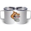 10 oz. White Stainless Steel Coffee Mug Thumbnail