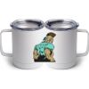 10 oz. White Stainless Steel Coffee Mug Thumbnail