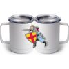 10 oz. White Stainless Steel Coffee Mug Thumbnail