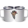 10 oz. White Stainless Steel Coffee Mug Thumbnail