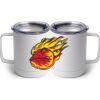 10 oz. White Stainless Steel Coffee Mug Thumbnail