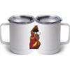 10 oz. White Stainless Steel Coffee Mug Thumbnail