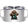 10 oz. White Stainless Steel Coffee Mug Thumbnail