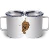 10 oz. White Stainless Steel Coffee Mug Thumbnail