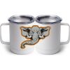 10 oz. White Stainless Steel Coffee Mug Thumbnail