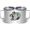10 oz. White Stainless Steel Coffee Mug Thumbnail