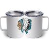 10 oz. White Stainless Steel Coffee Mug Thumbnail