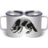 10 oz. White Stainless Steel Coffee Mug Thumbnail