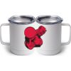 10 oz. White Stainless Steel Coffee Mug Thumbnail