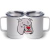 10 oz. White Stainless Steel Coffee Mug Thumbnail