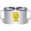 10 oz. White Stainless Steel Coffee Mug Thumbnail