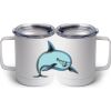 10 oz. White Stainless Steel Coffee Mug Thumbnail