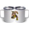 10 oz. White Stainless Steel Coffee Mug Thumbnail