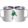 10 oz. White Stainless Steel Coffee Mug Thumbnail