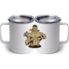 10 oz. White Stainless Steel Coffee Mug Thumbnail