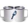 10 oz. White Stainless Steel Coffee Mug Thumbnail