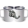 10 oz. White Stainless Steel Coffee Mug Thumbnail