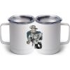 10 oz. White Stainless Steel Coffee Mug Thumbnail