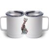 10 oz. White Stainless Steel Coffee Mug Thumbnail