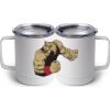 10 oz. White Stainless Steel Coffee Mug Thumbnail