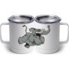 10 oz. White Stainless Steel Coffee Mug Thumbnail