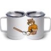 10 oz. White Stainless Steel Coffee Mug Thumbnail