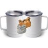 10 oz. White Stainless Steel Coffee Mug Thumbnail