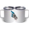 10 oz. White Stainless Steel Coffee Mug Thumbnail