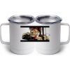 10 oz. White Stainless Steel Coffee Mug Thumbnail