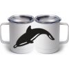 10 oz. White Stainless Steel Coffee Mug Thumbnail