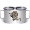 10 oz. White Stainless Steel Coffee Mug Thumbnail