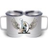 10 oz. White Stainless Steel Coffee Mug Thumbnail