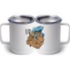 10 oz. White Stainless Steel Coffee Mug Thumbnail