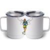 10 oz. White Stainless Steel Coffee Mug Thumbnail